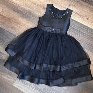 Elegant Black Kids Formal Dress